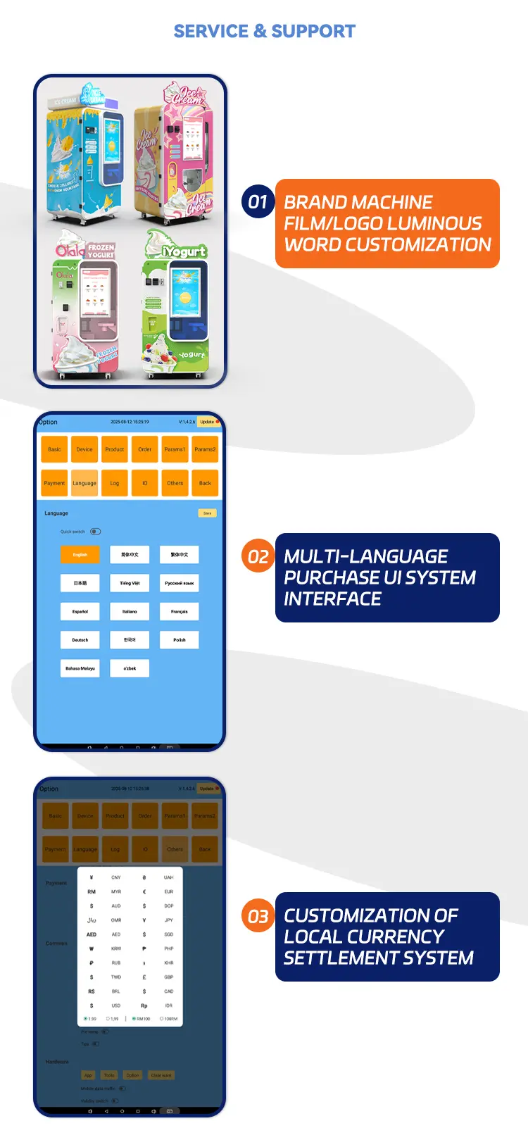 Mobile management app interface for real-time sales monitoring