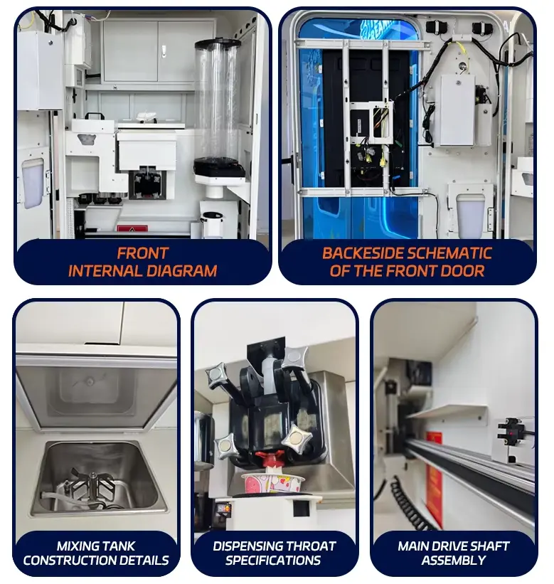 Ingredient refill process demonstration with easy-access compartments