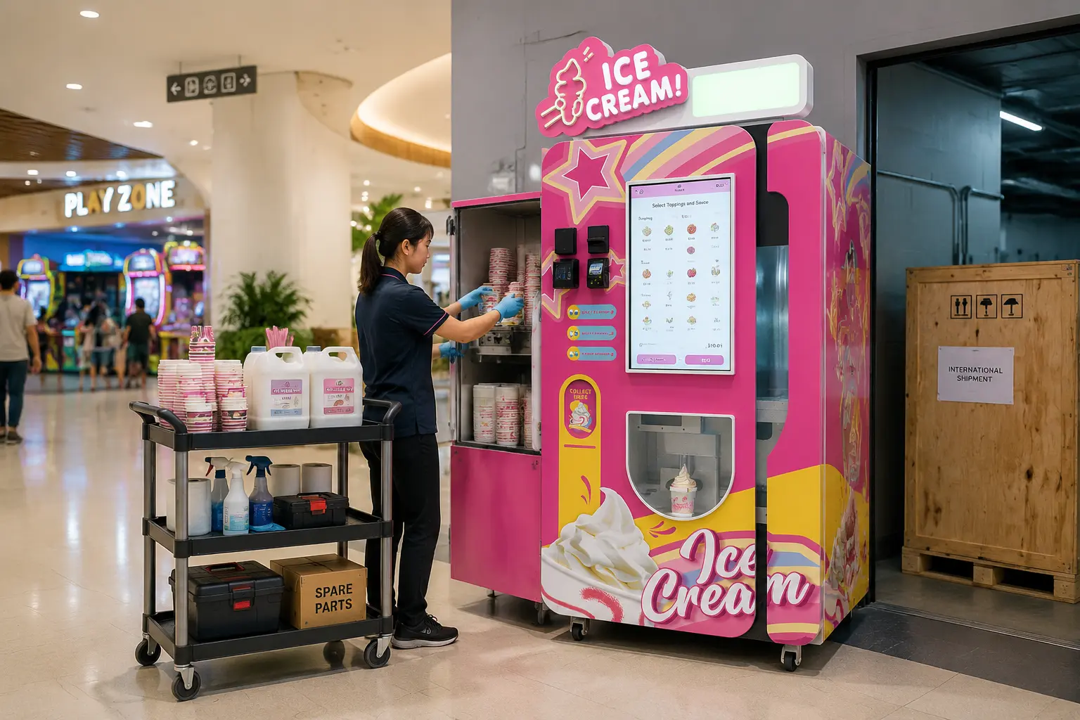 Ice Cream Vending Machine Shipping Cost and Total Import Expenses: What Overseas Buyers Should Know