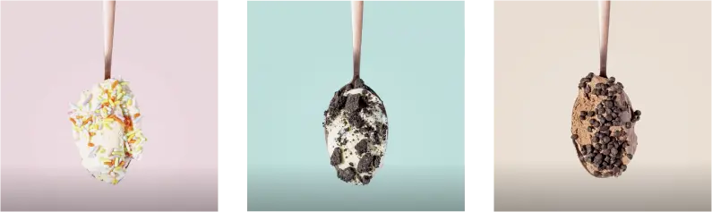 Ice cream topping and sauce flavor options