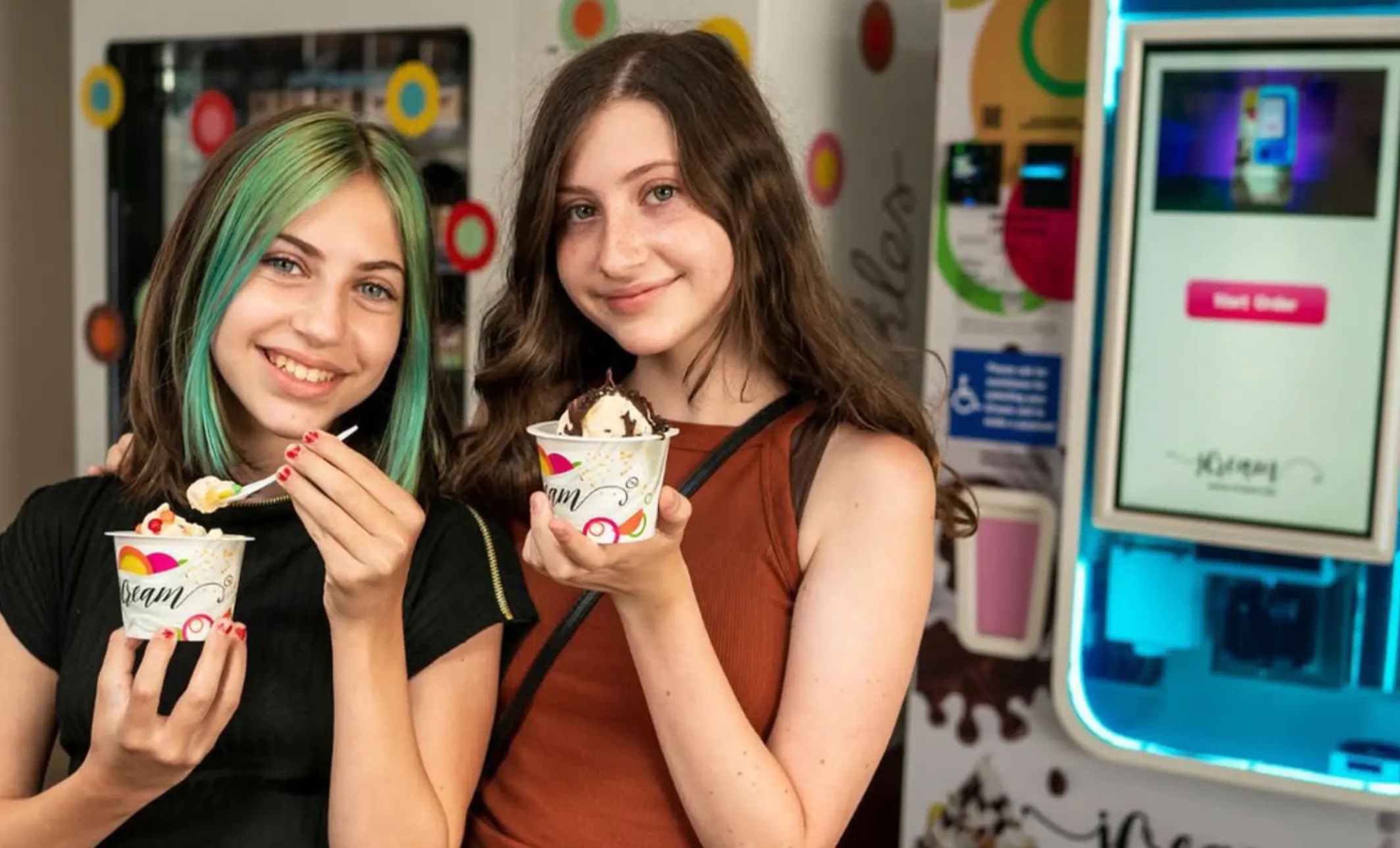 B85 ice cream vending machine installation